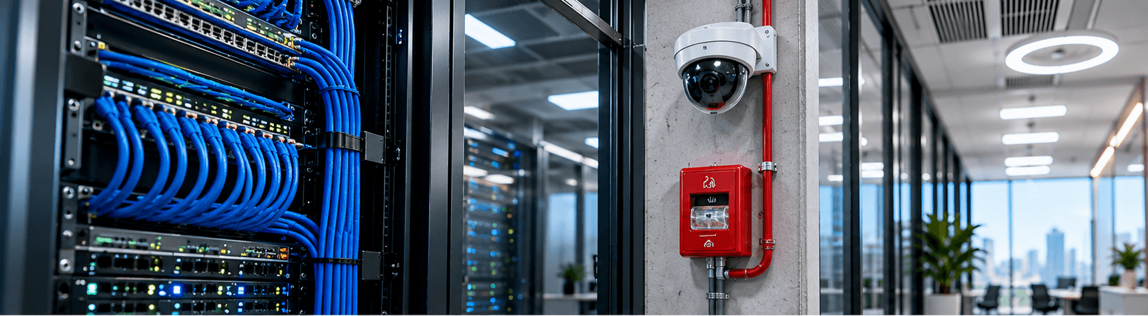 Communication and ELV systems in a modern commercial building