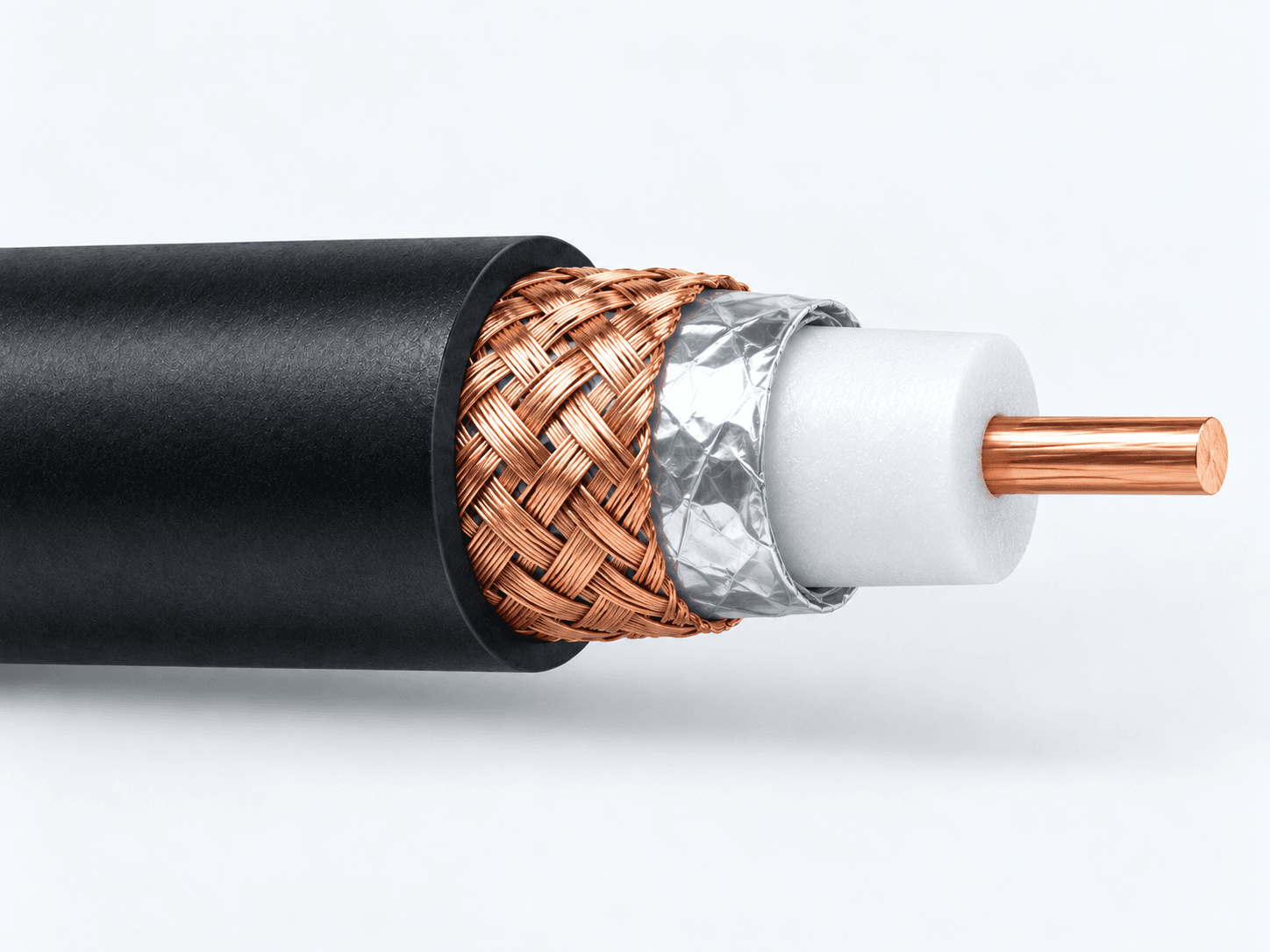 Representative coaxial cable construction