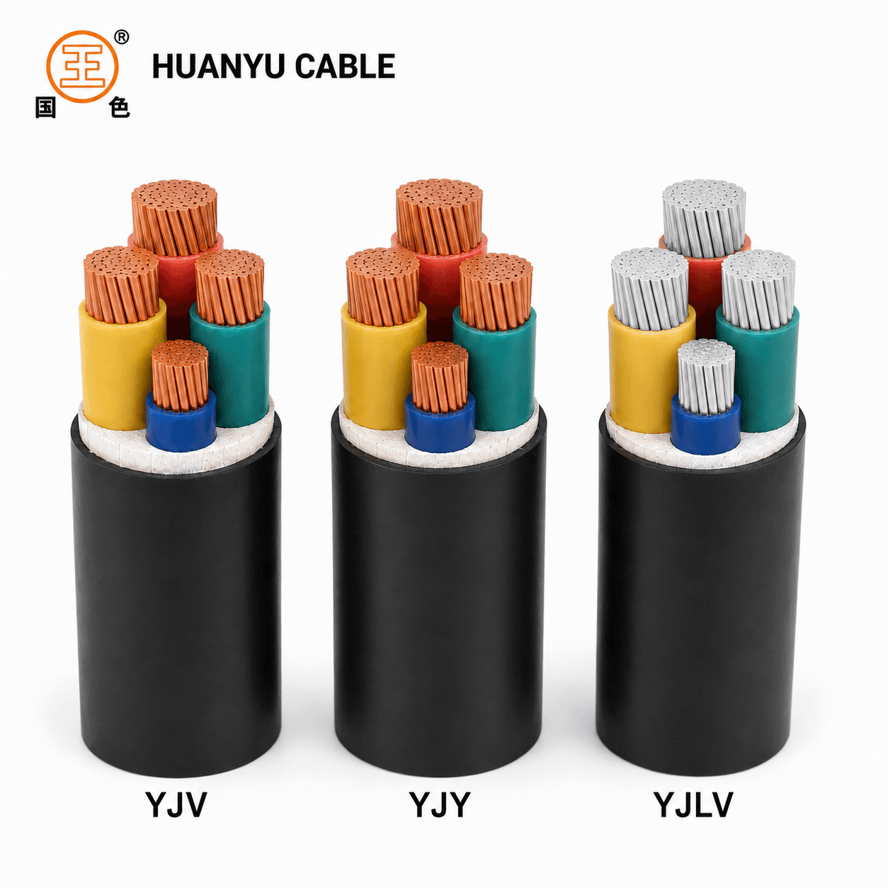YJV, YJY and YJLV unarmoured XLPE cable comparison