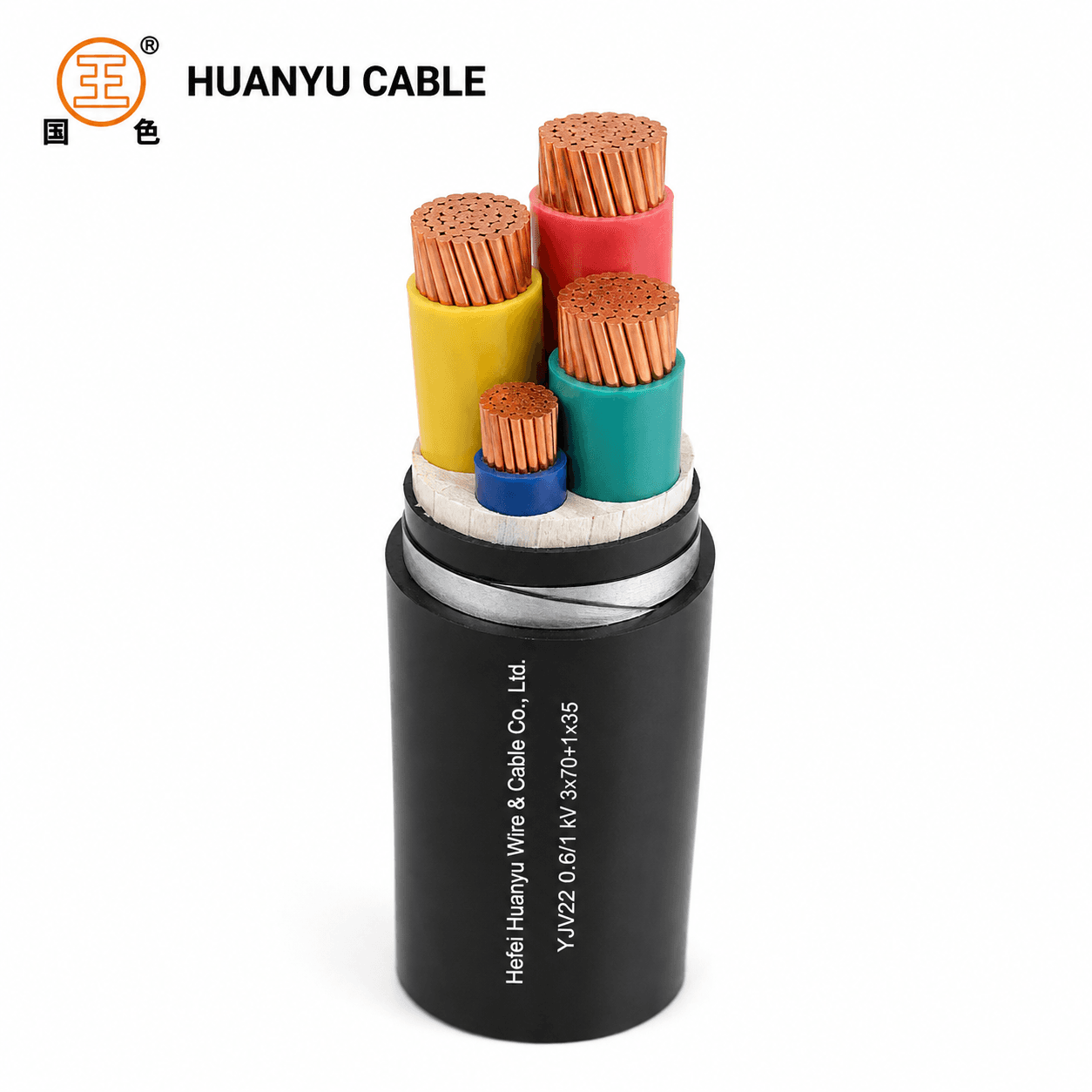 YJV22 and YJV23 steel tape armoured XLPE power cables