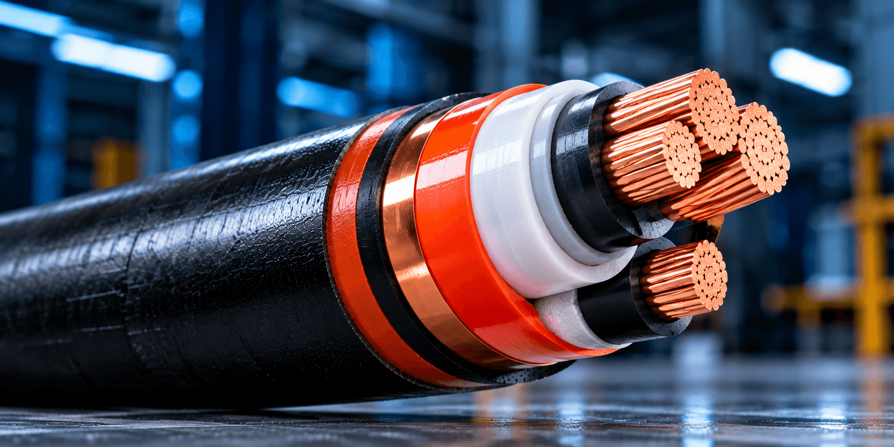 Medium-voltage XLPE power cable