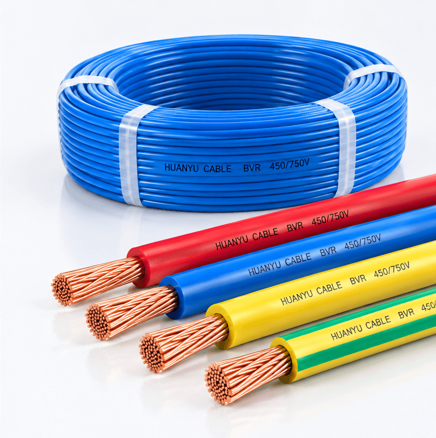 Huanyu BVR flexible stranded copper PVC insulated building wire