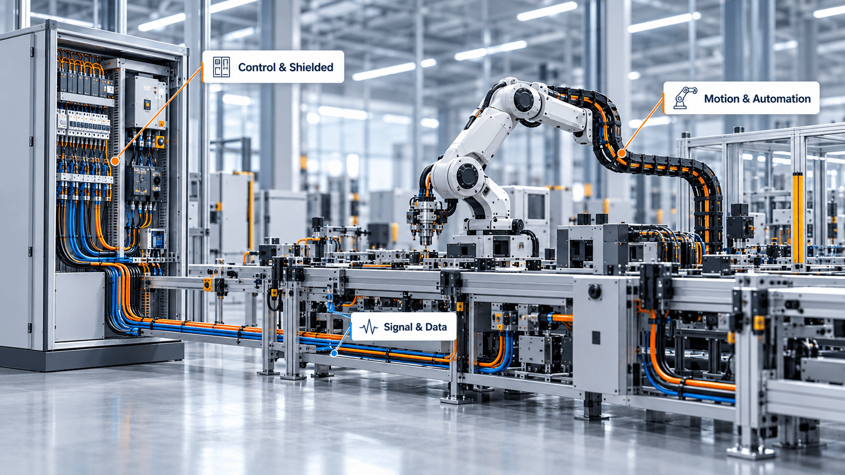 Illustrative industrial automation connection overview